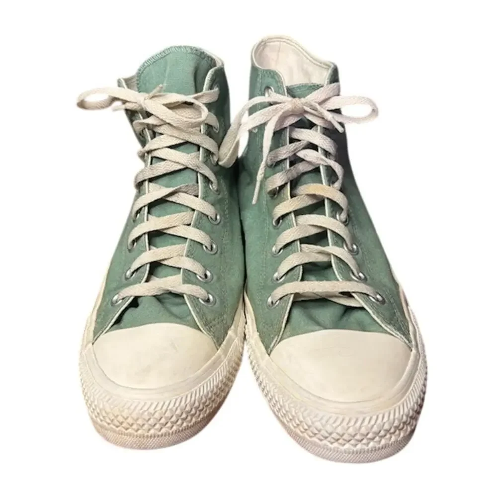Converse Chuck Taylor All Star High Top Sneakers Mens 11 Sage Green Canvas Shoes